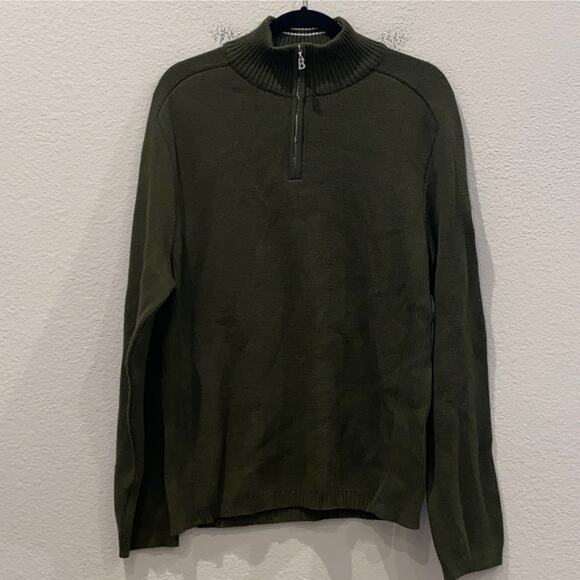 Bogner 1/4 Zip Pullover Sweater Wool Blend Men Size 42/Large